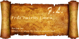 Frühwirth Laura névjegykártya